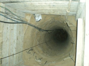 One of the tunnels linking Gaza and Egypt.
