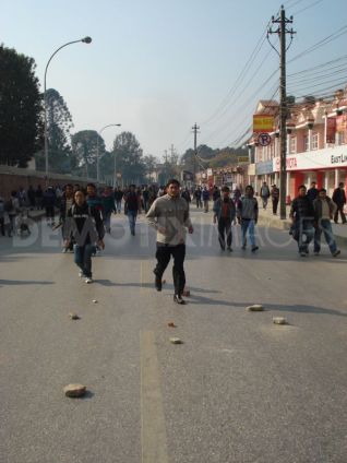 Protests like this are increasingly common in Nepal as anger over lack of devleopment and bad government increases.