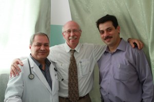 Bob Haynes with cardiology colleagues at Al Shifa. (Bob Haynes photo)