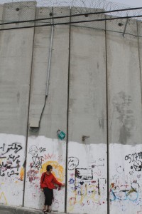 The Israeli built wall along the border. (Bob Haynes photo)