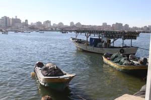 Gaza City across the sea.