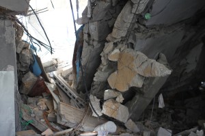 A family house destroyed by Israel.