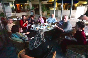 A  group meeting at Marna House (photo by Bob Haynes)