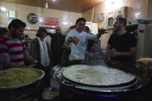 The joy of falafel! (photo by Bob Haynes)