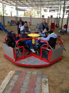 A merry-go-round for wheel chairs (photo by Bob Haynes)