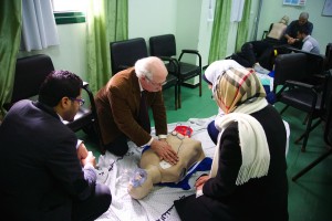 Bob Haynes teaching the Advanced Cardiac Life Support Course