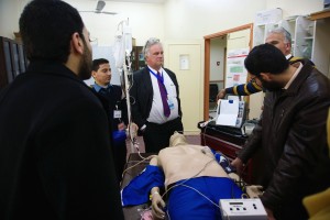 Dr. Bill Dienst teaching Advanced Cardiac Life Support Course (Photo by Bob Haynes)